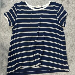 Cropped stripped tshirt